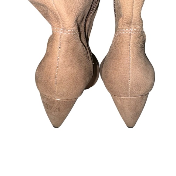 Corso Como Tan Leather Wedge Ankle Boot Size 6.5 - Picture 4 of 7